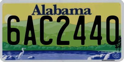 AL license plate 6AC2440