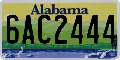 AL license plate 6AC2444