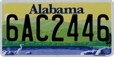 AL license plate 6AC2446