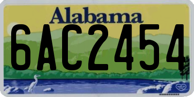 AL license plate 6AC2454