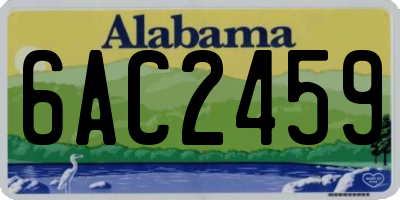 AL license plate 6AC2459