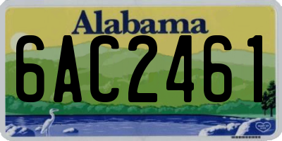 AL license plate 6AC2461