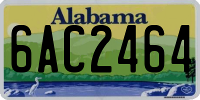 AL license plate 6AC2464