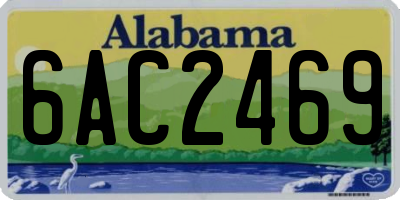 AL license plate 6AC2469