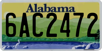 AL license plate 6AC2472