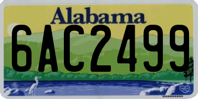 AL license plate 6AC2499