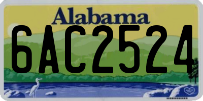 AL license plate 6AC2524