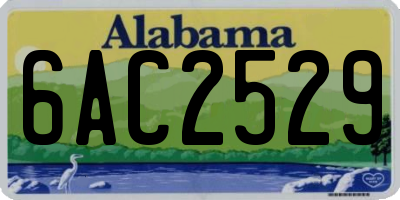 AL license plate 6AC2529