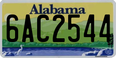 AL license plate 6AC2544