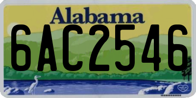 AL license plate 6AC2546