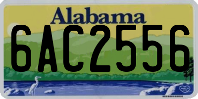 AL license plate 6AC2556