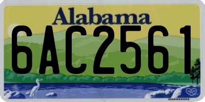 AL license plate 6AC2561