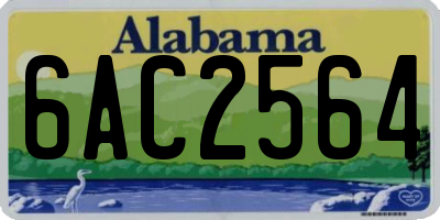 AL license plate 6AC2564