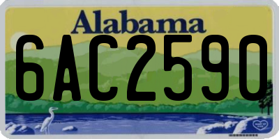 AL license plate 6AC2590