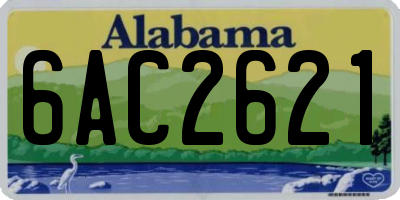 AL license plate 6AC2621