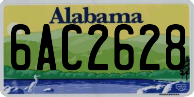 AL license plate 6AC2628