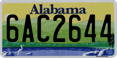 AL license plate 6AC2644