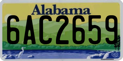 AL license plate 6AC2659