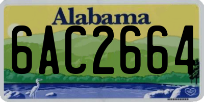 AL license plate 6AC2664