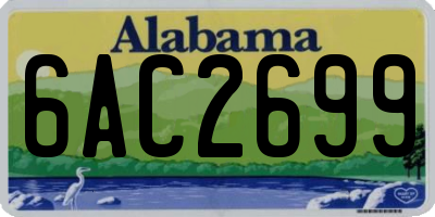 AL license plate 6AC2699