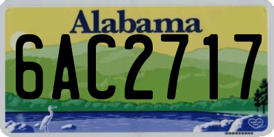 AL license plate 6AC2717