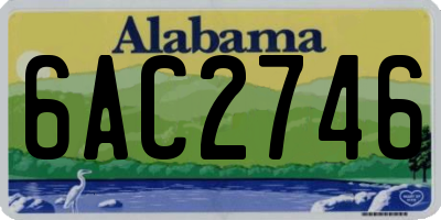 AL license plate 6AC2746