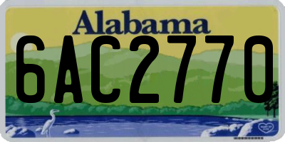 AL license plate 6AC2770