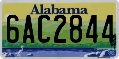 AL license plate 6AC2844