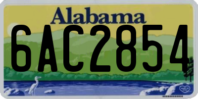 AL license plate 6AC2854