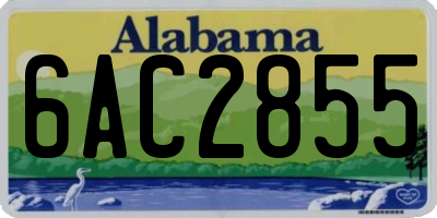AL license plate 6AC2855