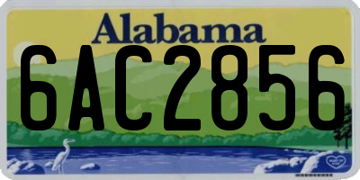 AL license plate 6AC2856