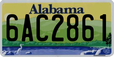 AL license plate 6AC2861