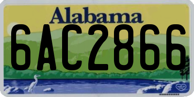 AL license plate 6AC2866