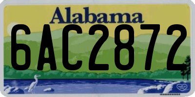 AL license plate 6AC2872
