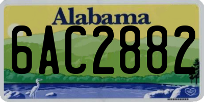 AL license plate 6AC2882
