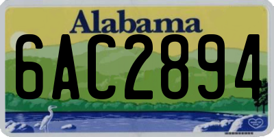 AL license plate 6AC2894
