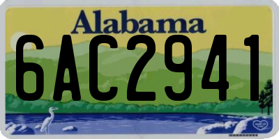 AL license plate 6AC2941