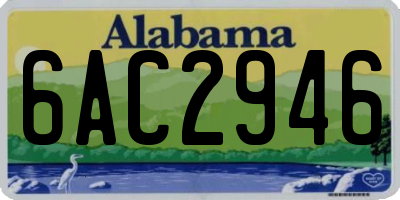 AL license plate 6AC2946