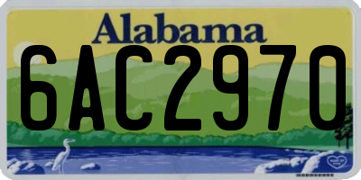 AL license plate 6AC2970
