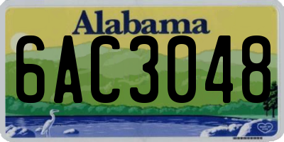 AL license plate 6AC3048