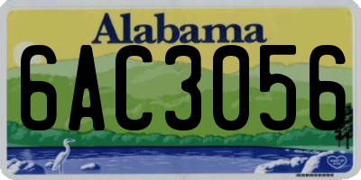 AL license plate 6AC3056