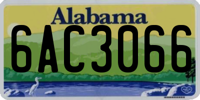 AL license plate 6AC3066