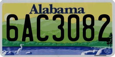 AL license plate 6AC3082