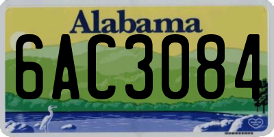 AL license plate 6AC3084