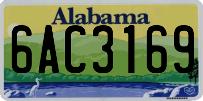 AL license plate 6AC3169