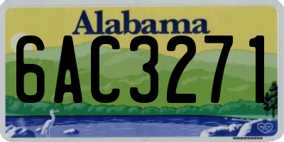AL license plate 6AC3271