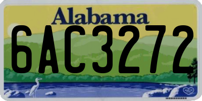 AL license plate 6AC3272