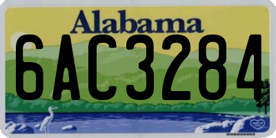 AL license plate 6AC3284