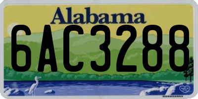 AL license plate 6AC3288