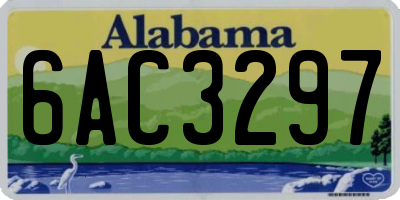 AL license plate 6AC3297